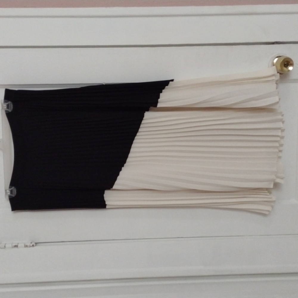White and black skirt